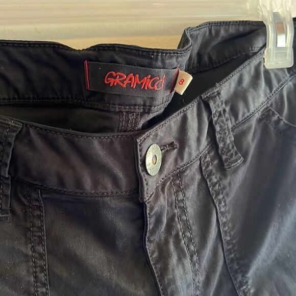 EXCELLENT CONDITION WOMEN’S SIZE 8 GRAMICCI TENCEL PANTS WITH ZIPPERED HEMS - Picture 3 of 9